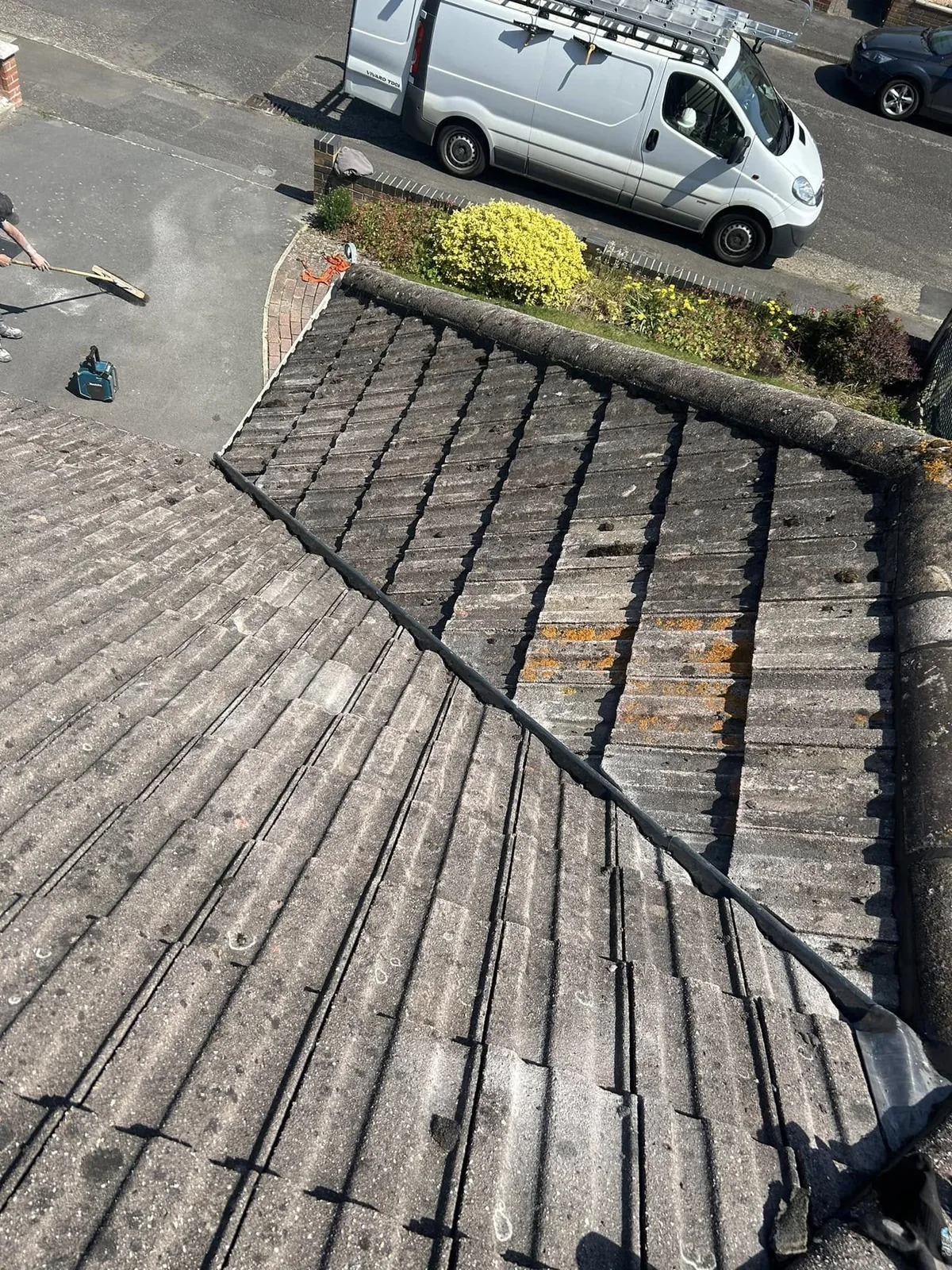 Roof valley and leadwork detail