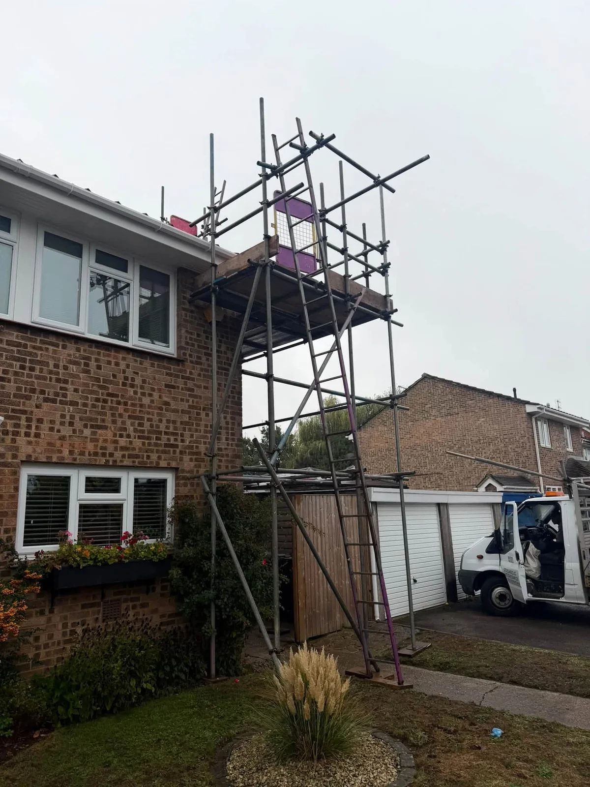 Roof verge repair work